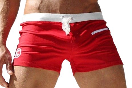 Męskie Kąpielówki Szorty z Kieszonką Spodenki Wiązane - 4XL