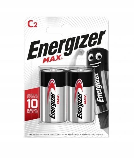 zestaw 2 sztuk bateria alkaliczna energizer c l(r14) 1.5v-1.5b duże
