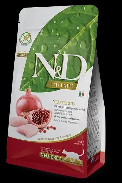 Беззерновий сухий корм Farmina N&D GRAIN FREE PRIME CAT NEUTERED ADULT