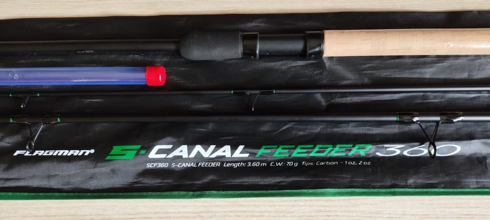 Nowa wędka feeder flagman s- canal 360m  c.w. do 70g