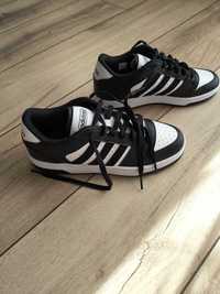 Buty sportowe damskie Adidas, rozmiar 38, biało-czarne, NOWE