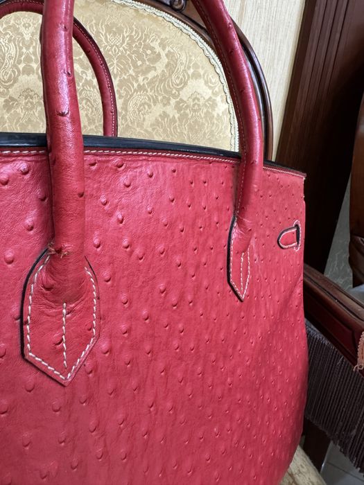 Сумка Біркін страус шкіра