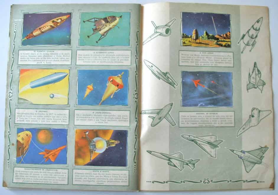 Caderneta completa A Conquista do Espaço (1958, Editorial IBIS / APR)