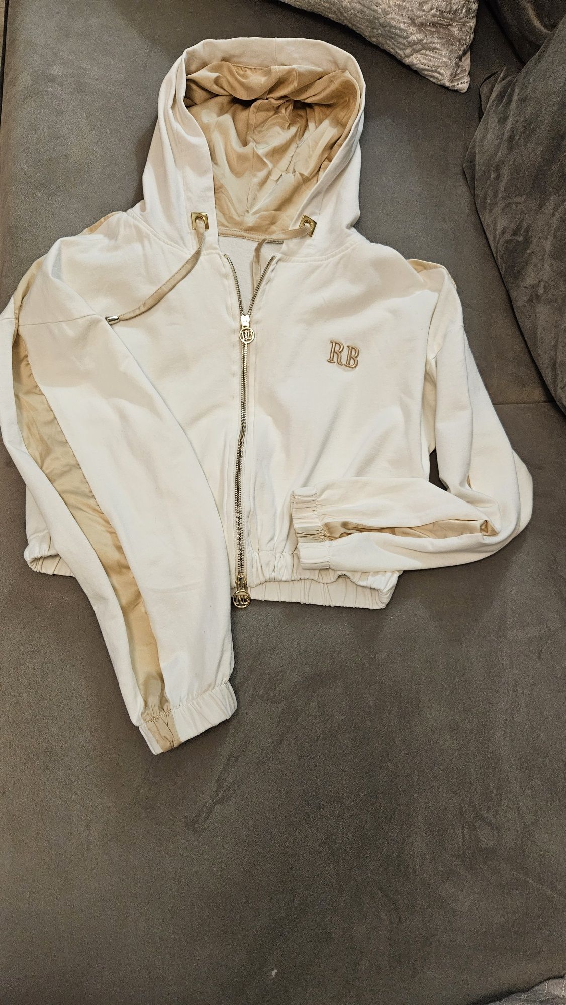 Dres włoski ecru Roberta Biagi 38