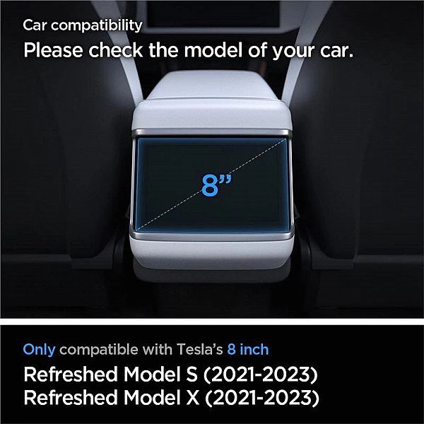 Szkło hartowane Spigen Glas.tR Slim na Tesla Model X 2022 / Model S 20