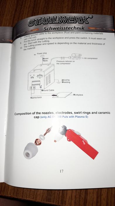 Spawarka tig 3w 1 ac dc plasma . Stahlwerk 200