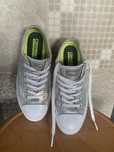Converse 38р 24,5 см кожа, серебро . Оригинал