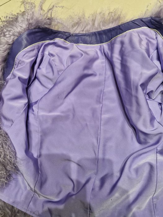 Futro Lila skóra naturalna 38 40