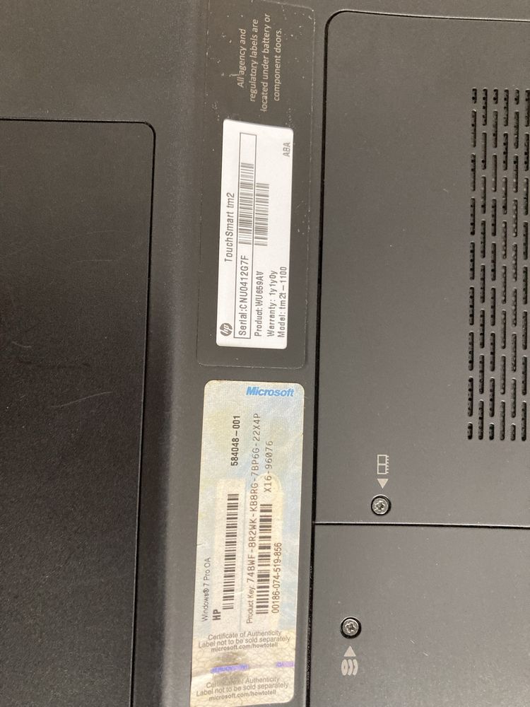 HP TouchSmart tm2 ноутбук трансформер