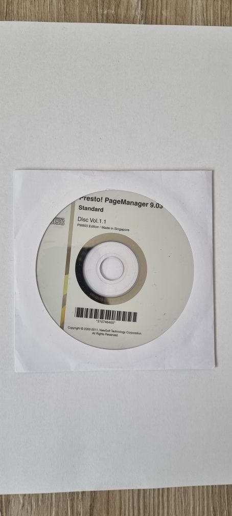 Oprogramowanie Presto! PageManager 9.03 Standard Płyta na Macintosh