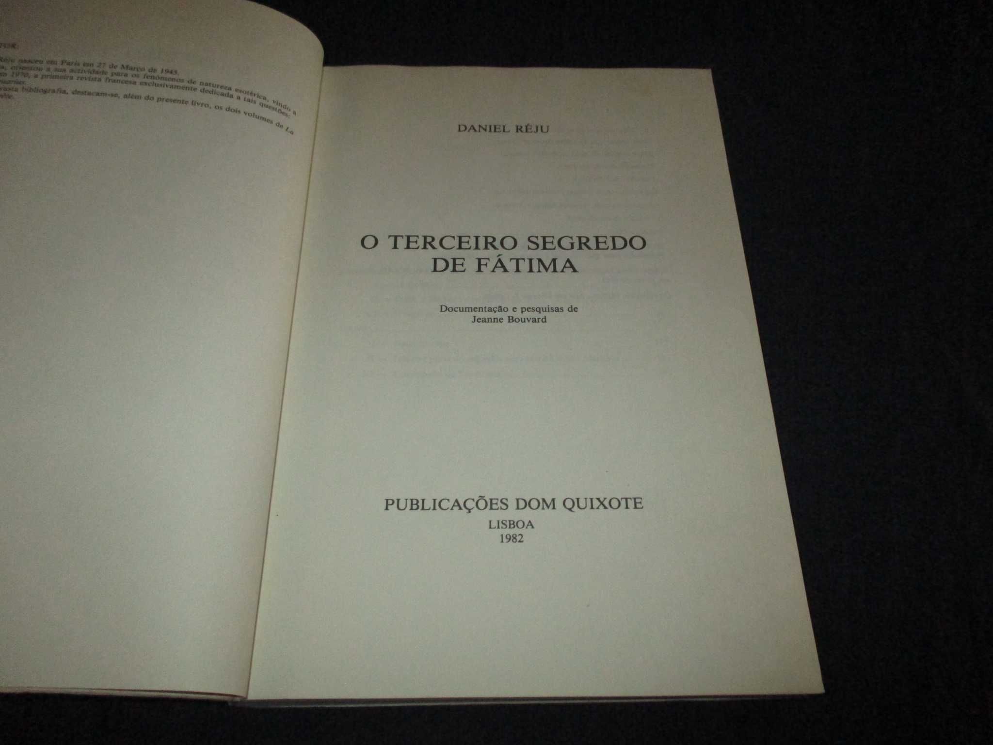 Livro O Terceiro Segredo de Fátima Daniel Réju