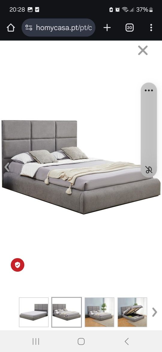 Cama com mesa de cabeceira