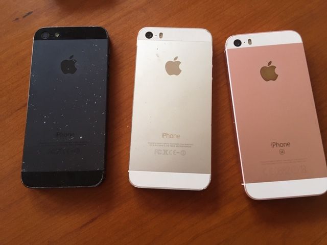 4 IPHONES com avaria  - Modelos: 4S - 5S - SE