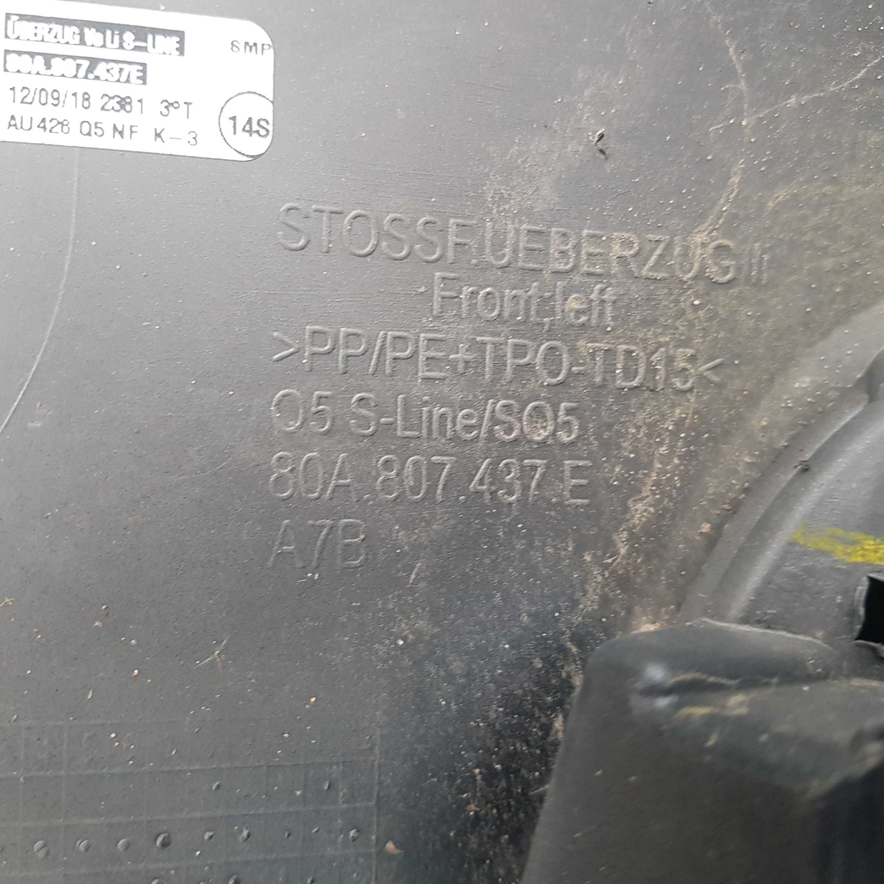 narożnik zderzaka przód Audi Q5 II 80A