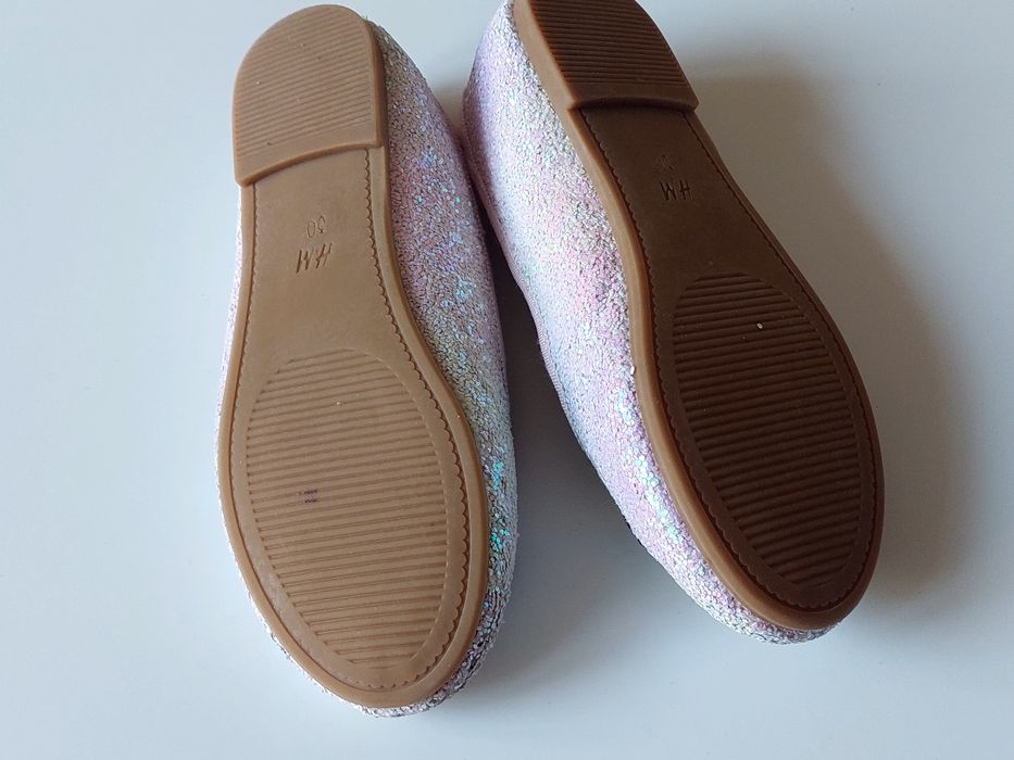 Блискучі балетки для дівчинки H&M 30 розмір