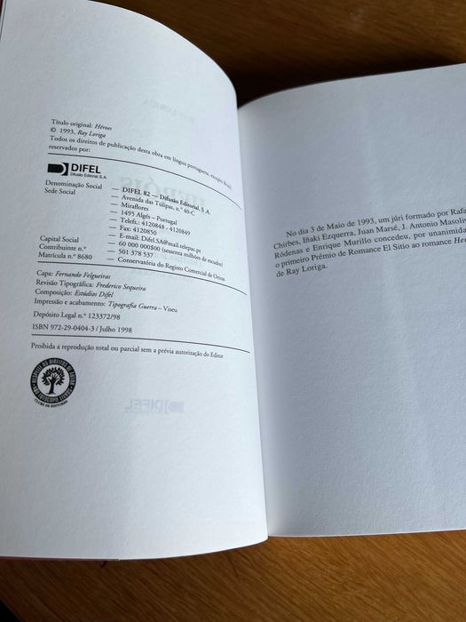 HERÓIS     Ray Loriga