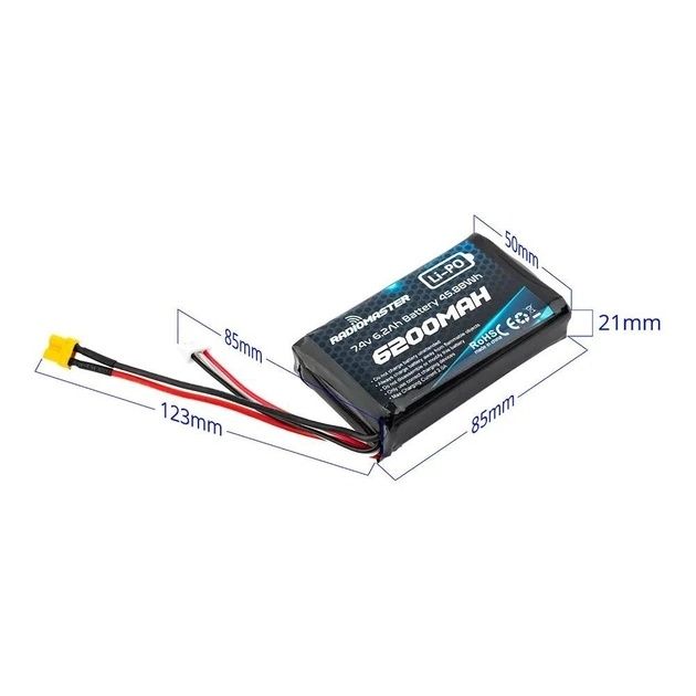 [В наявності] Акумулятор Radiomaster 6200mAh 2S 7.4V