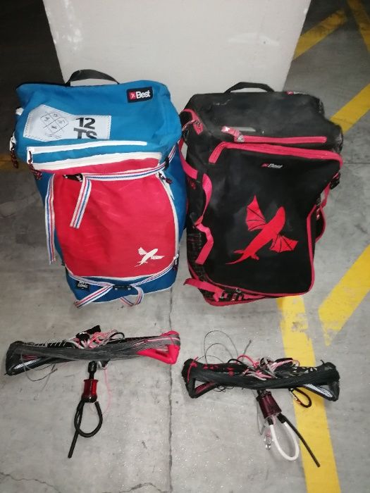 Kite Best TS 9 M e barra em muito bom estado