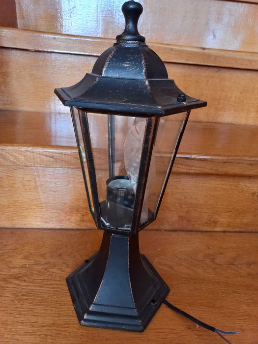 Світильник садовий стовпчик античне золото PL6104 Lemanso