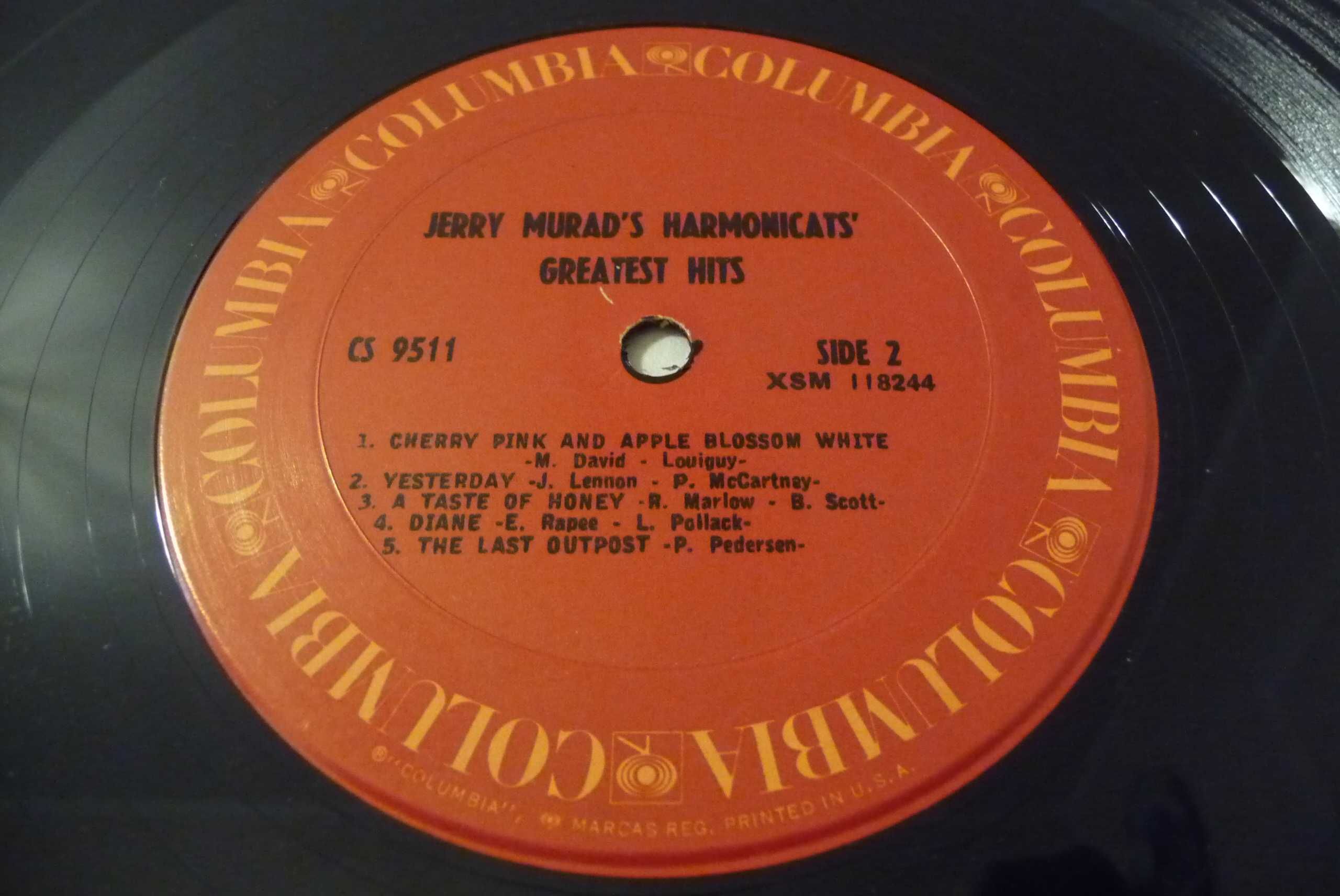 Раритетная виниловая пластинка [USА] =JERRY MURAD'S HARMONICATS= '67