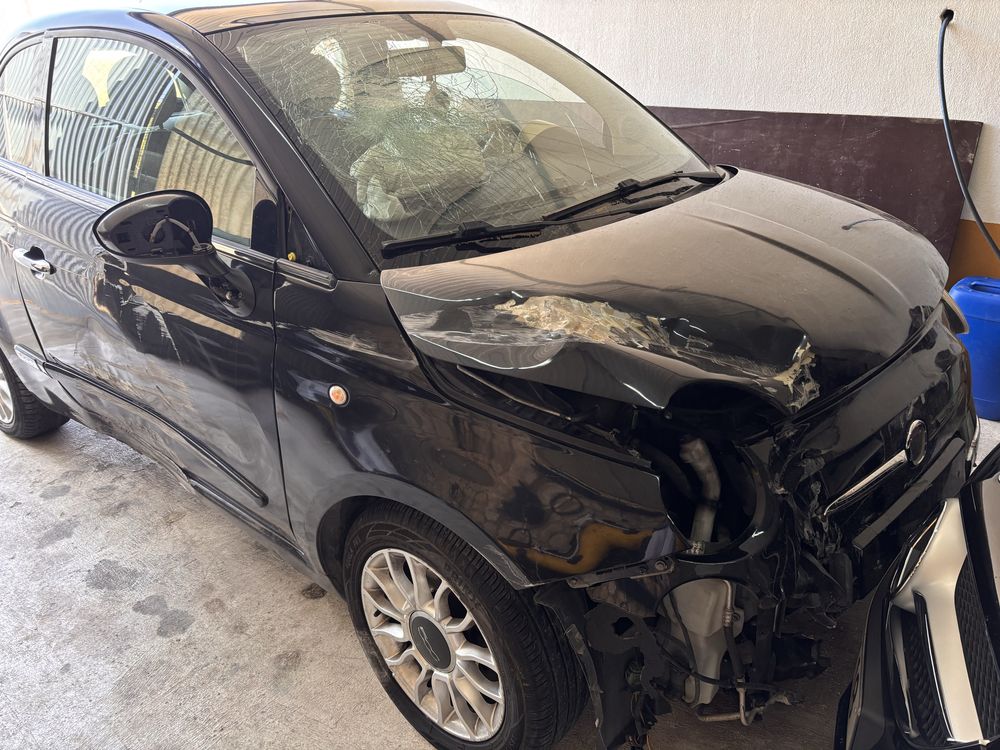 Fiat 500 multijet 1.3 acidentado