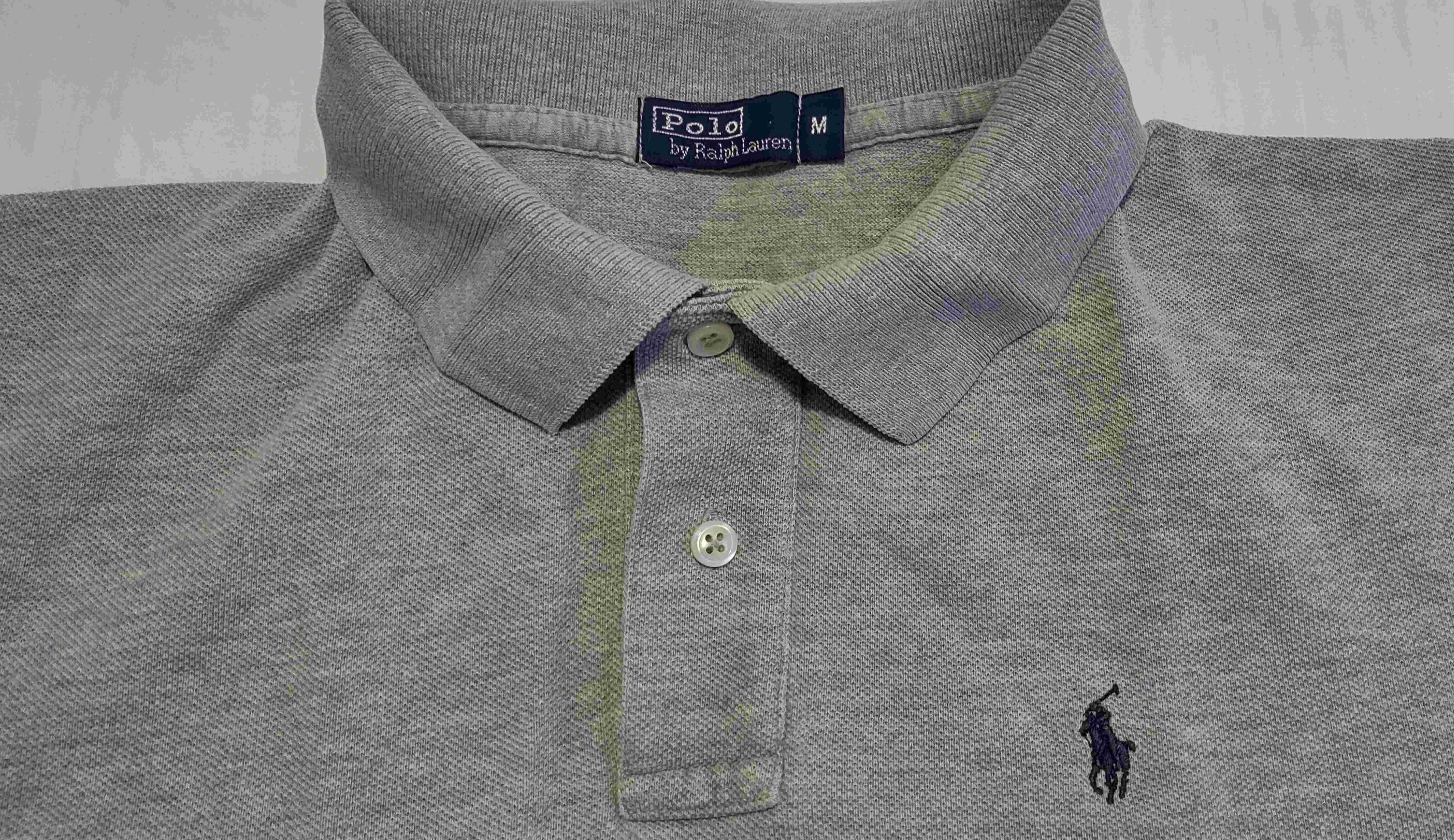 koszulka POLO RALPH LAUREN - rozmiar M, szara, używana