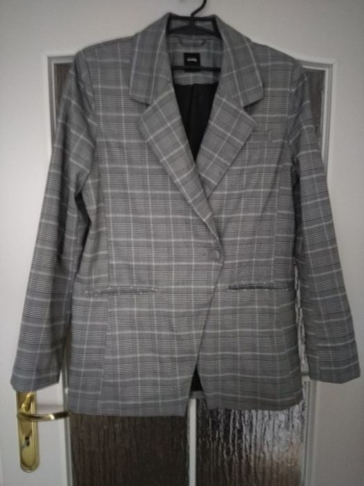 Sinsay. Marynarka w kratę damska r. L żakiet