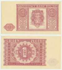 1 złotych 1946  UNC  bez numeracji i serii