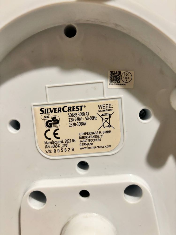 SILVERCREST® Żelazko ze stacją parową SDBSB 3000 A1, 3000 W