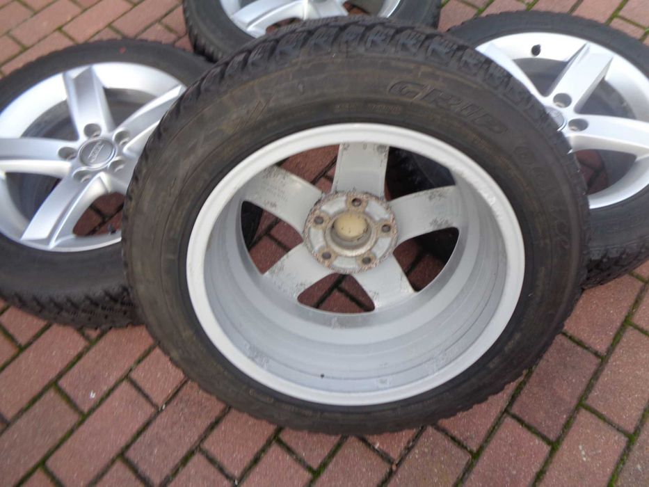 Alufelgi 16 Audi A4 B8 A6 C7 z oponami zimowymi 23r 7/8mm ORG