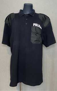 Koszulka polo czarna Policja xxl