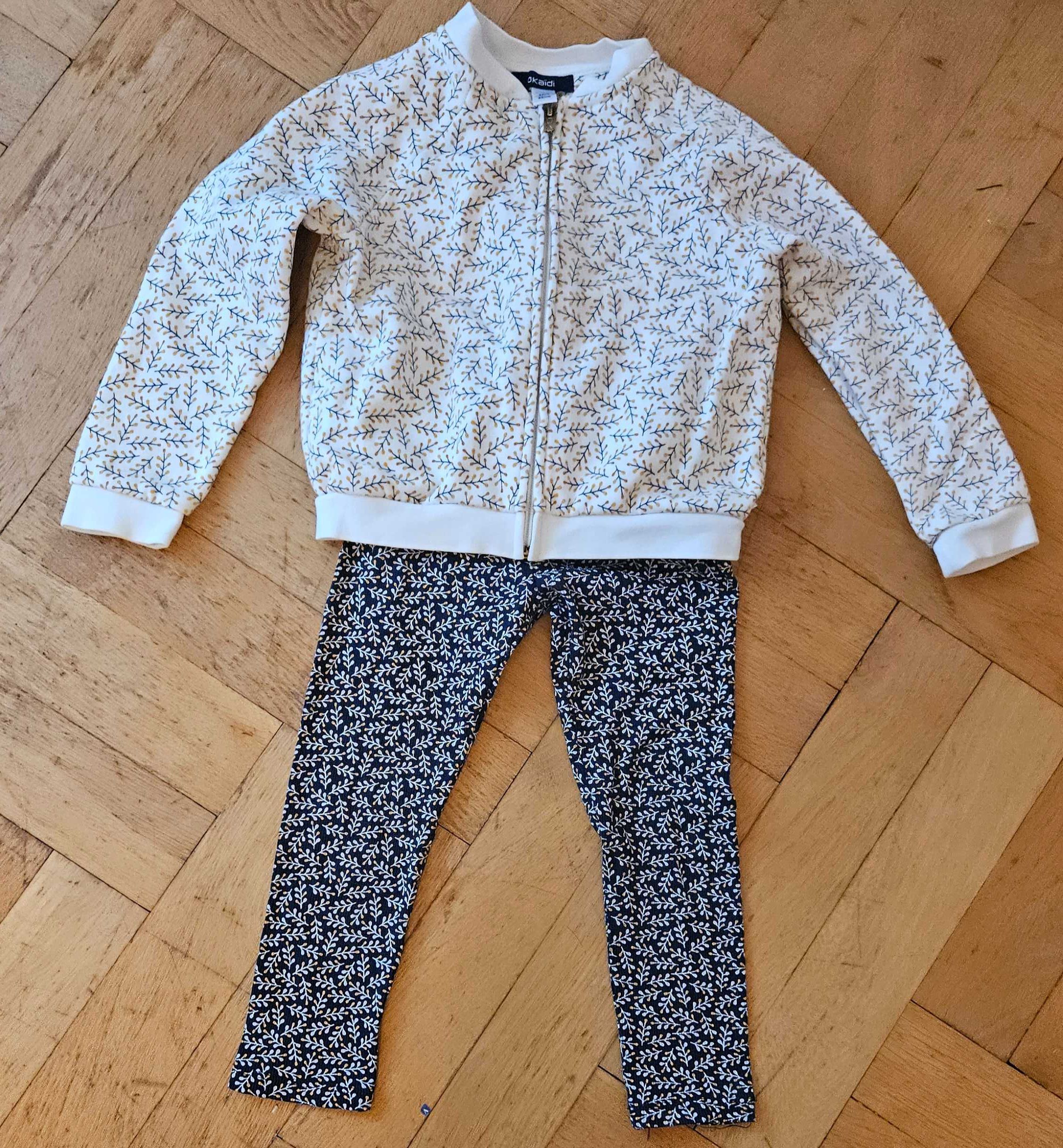 zestaw okaidi bluza spodnie 98