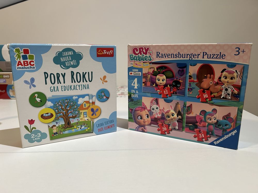 Puzzle i gra edukacyjna dla dwulatka