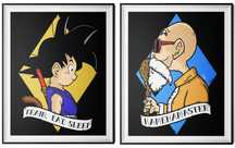 Ilustrações: Kid Goku | Master Roshi - Dragon Ball