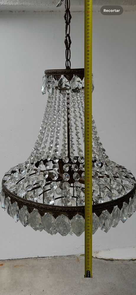 Vintage Candeeiro cristal