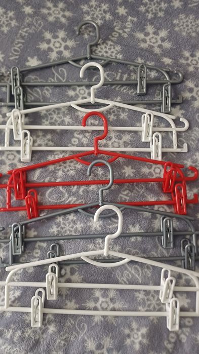 Набір вішалок з кліпсами/ вішалка/ плечики