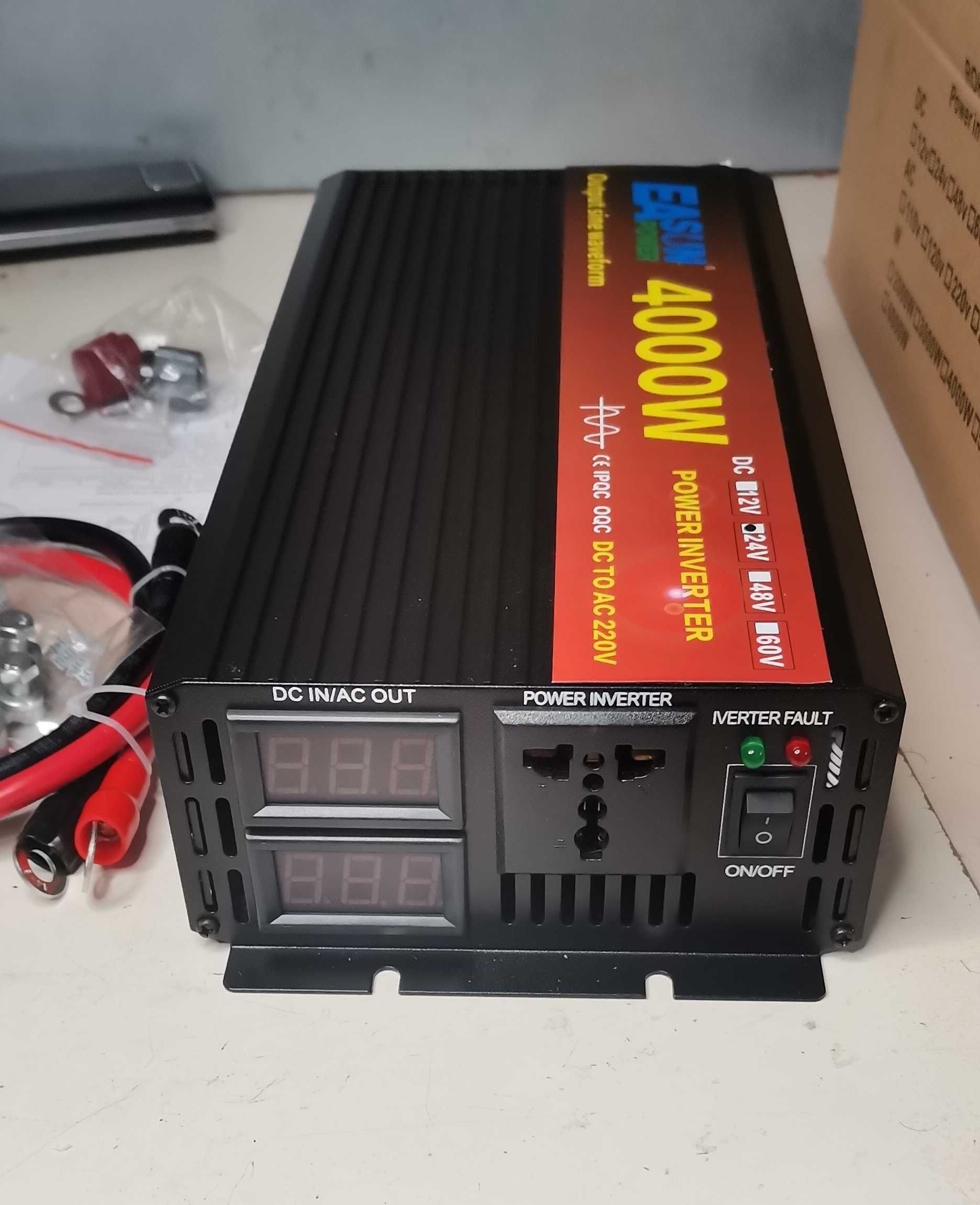 Inversor Onda Pura 24v ou 12v para 220v 4000w