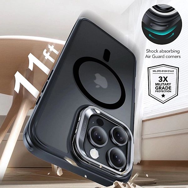 Esr Classic Hybrid Kickstand Halolock Magsafe & Tempered Glass Iphone