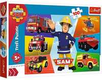 Puzzle 100 elementów Pojazdy Strażaka Sama 16354 TREFL