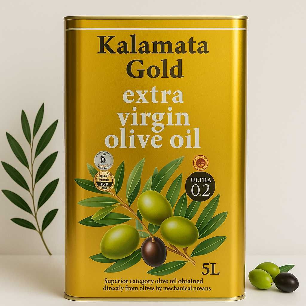Kalamata Gold Extra Virgin Olive Oil 5 L 0.2 oliwa z oliwek z Grecji