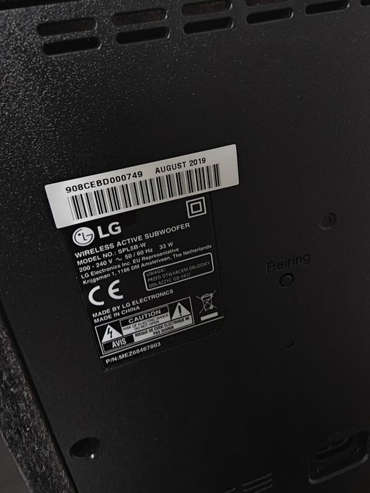 Lg SL5R com colunas traseiras