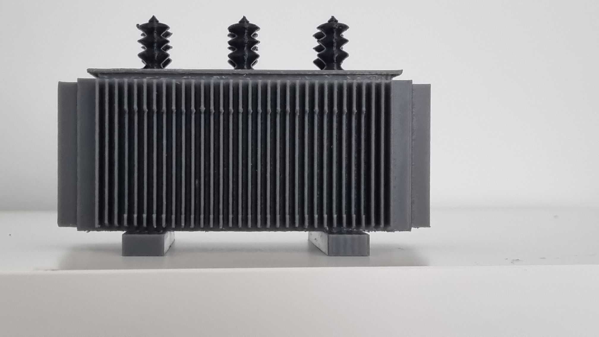 Model 3D Transformator Tabliczka 253V 230V