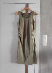 Sukienka ciążowa na ramiączkach midi oliwkowa khaki Sinsay 38 M nowa