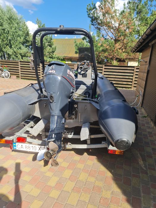 Катер rib adventure 450 + мотор Evinrude 40