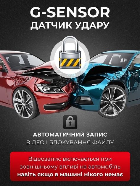 Автомобільний відеореєстратор 3 камери Full HD 4" камера заднего вида