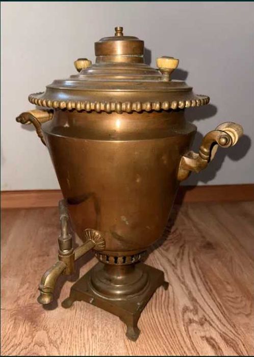 Oryginalny stary samowar na węgiel drzewny | ROSJA