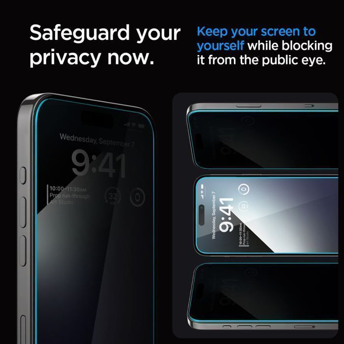 Szkło Hartowane Spigen Glas.tr "Ez Fit" iPhone 15 Plus Prywatność