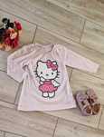 Bluzka na długi rękaw róż Hello Kitty 92 H&M