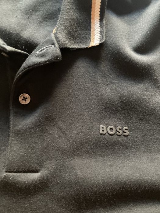 Поло BOSS оригінал чорна