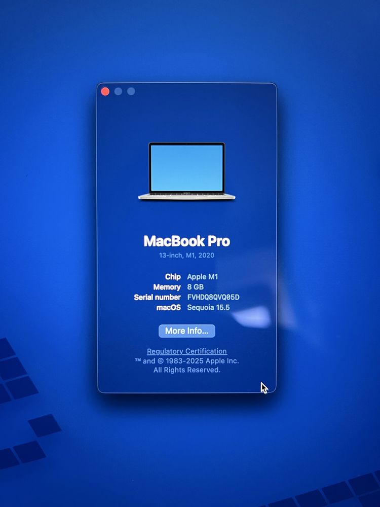 MacBook Pro 13” M1 8/256
